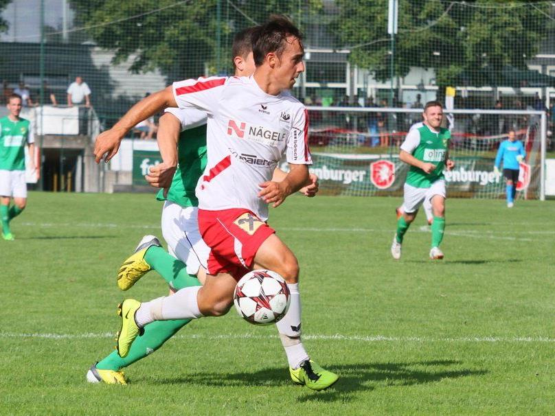 Rankweil-Mittelfeldspieler Tobias Winter kann gegen Egg verletzungsbedingt nicht spielen.