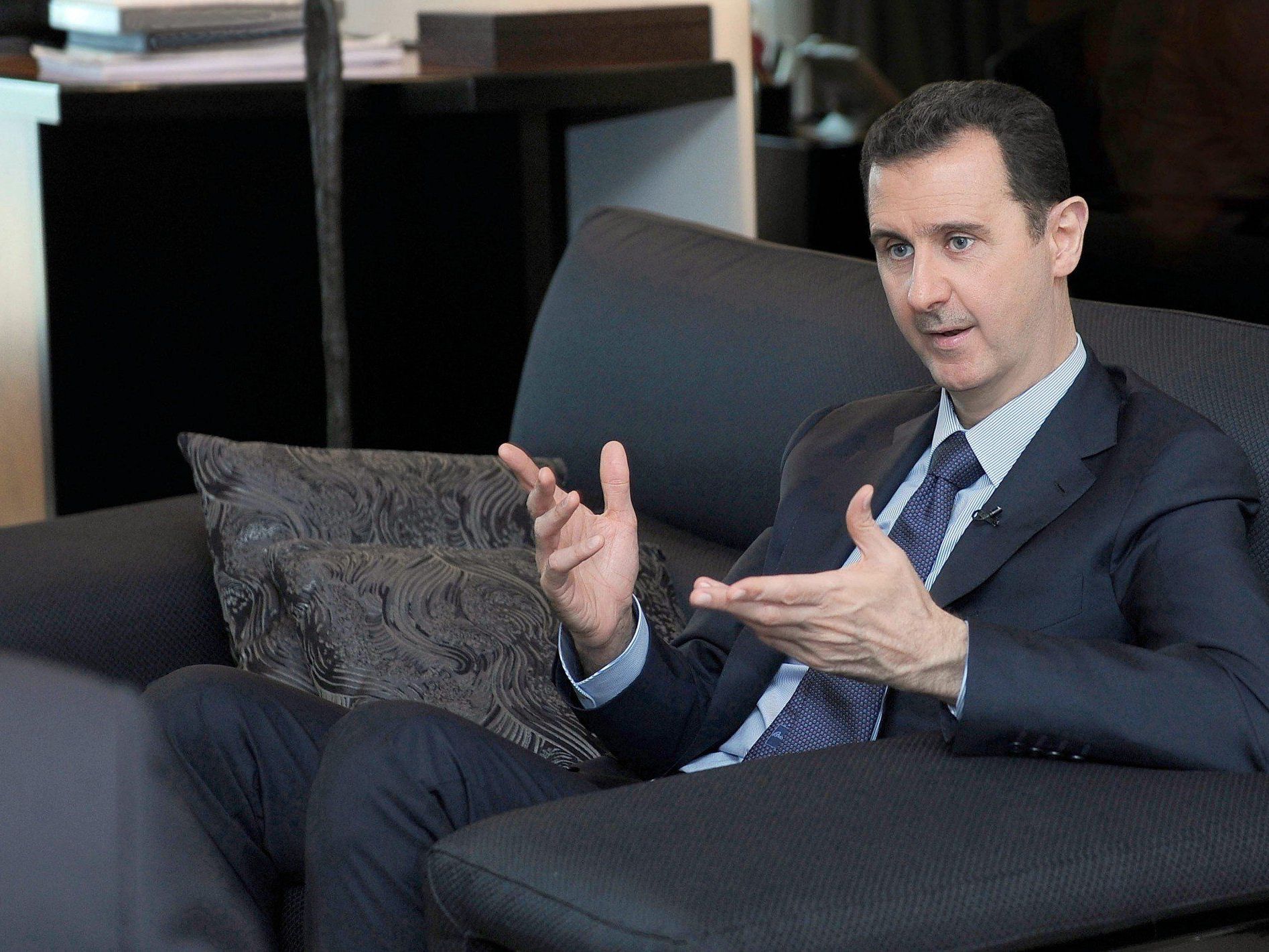 Assad: "Wie Vietnam" - Giftgas-Vorwürfe "Nonsens". Assad: "Wie Vietnam" - Giftgas-Vorwürfe "Nonsens".