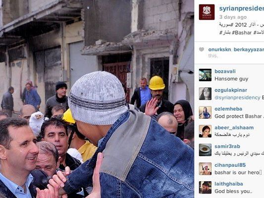 USA: Auftritt bei Online-Fotodienst beschönige syrischen Bürgerkrieg. USA: Auftritt bei Online-Fotodienst beschönige syrischen Bürgerkrieg.