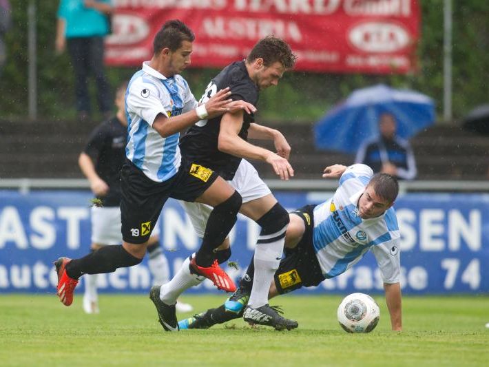 Deniz Mujic schoss per Freistoß in der Nachspielzeit das 1:1 für Bregenz.