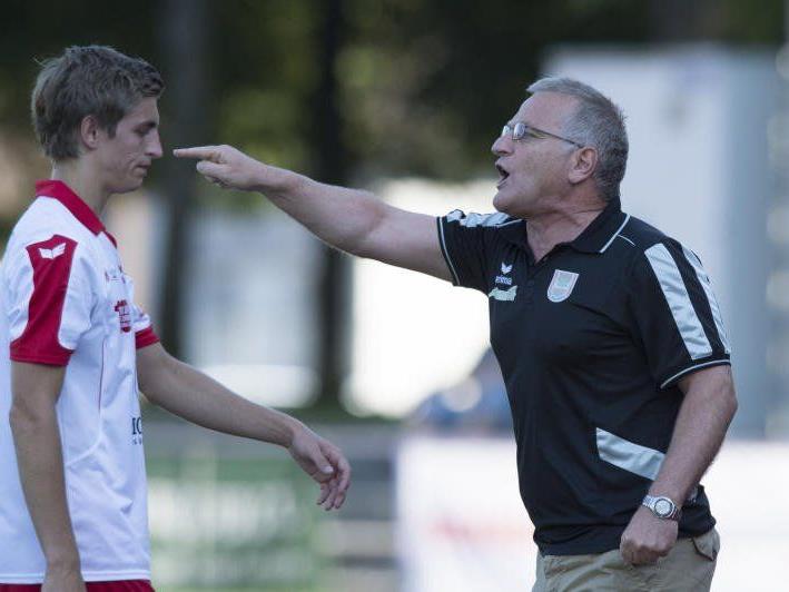 Dornbirn-Coach Peter Sallmayer musste mit seiner Mannschaft eine 1:2-Heimpleite hinnehmen.