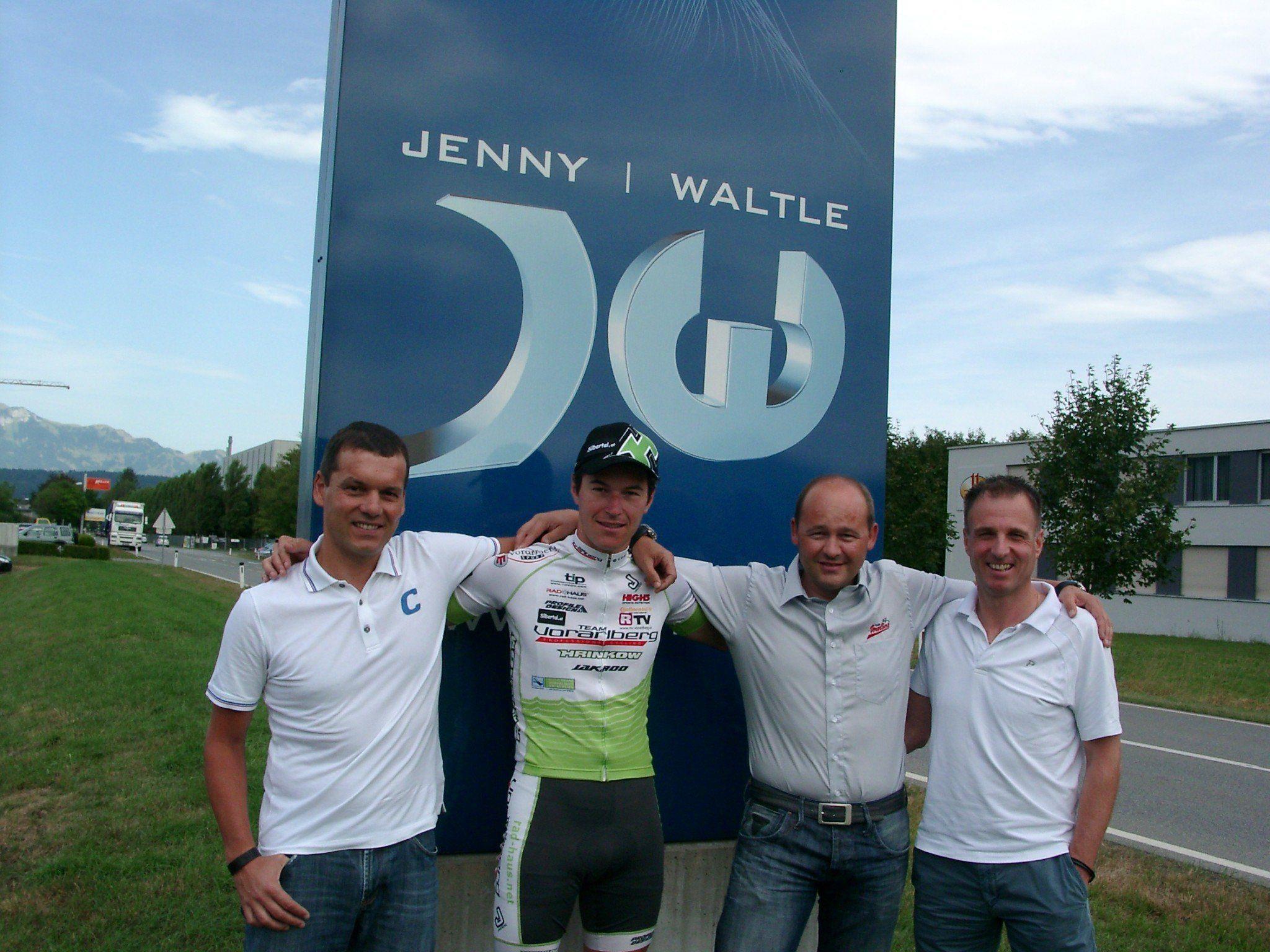 Mit der Firma Jenny und Waltle in Frastanz konnte das Radteam Vorarlberg einen neuen Sponsor an Land ziehen.