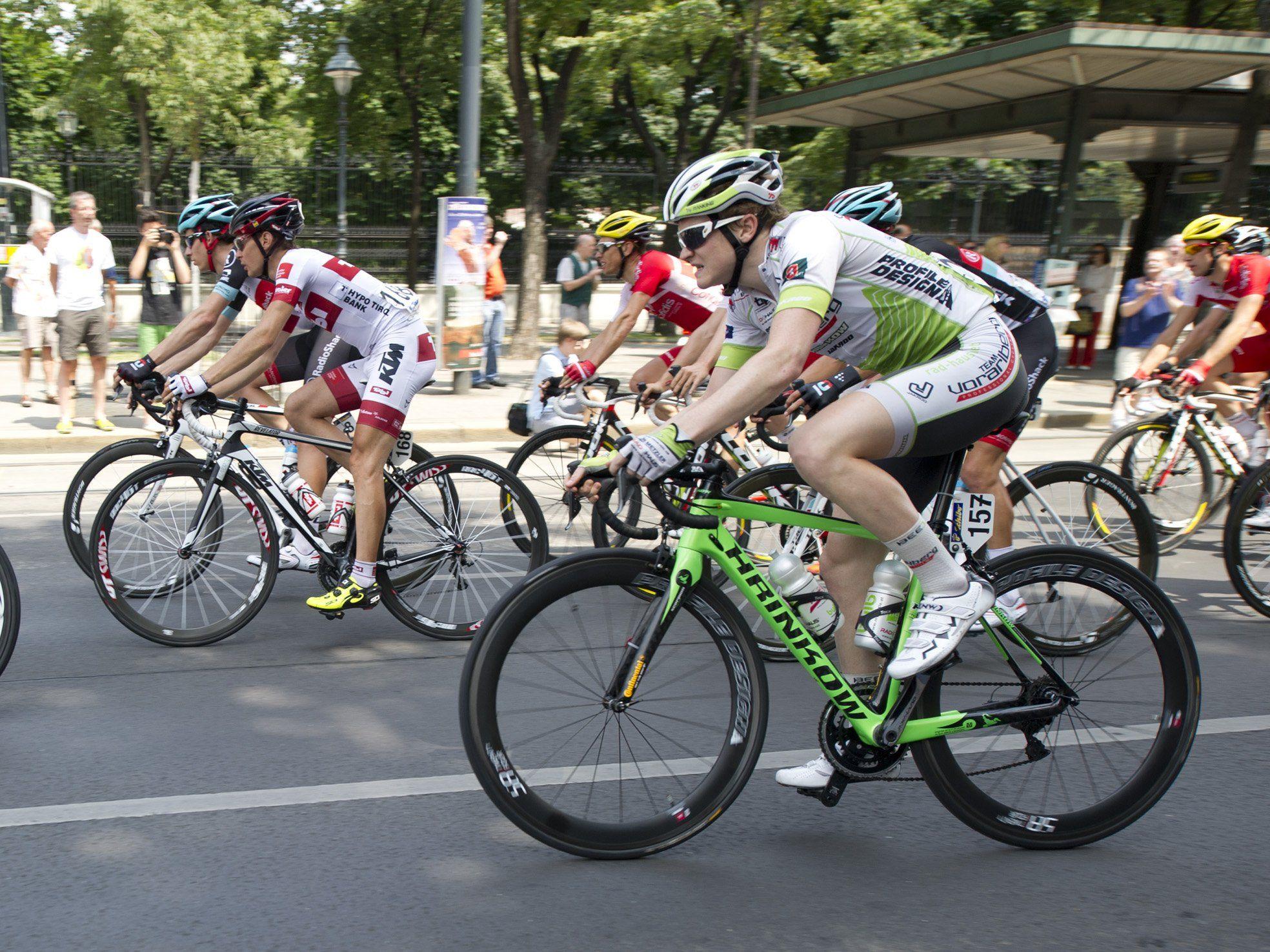 Dominik Hrinkow wurde im Dress vom Radteam Vorarlberg beim Rennen in Kroatien sensatioenll Zweiter.