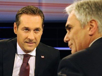 Strache verwies beim TV-Duell gegen Faymann auf türkische Wahlplakate. Die SPÖ kontert nun. Strache verwies beim TV-Duell gegen Faymann auf türkische Wahlplakate. Die SPÖ kontert nun.