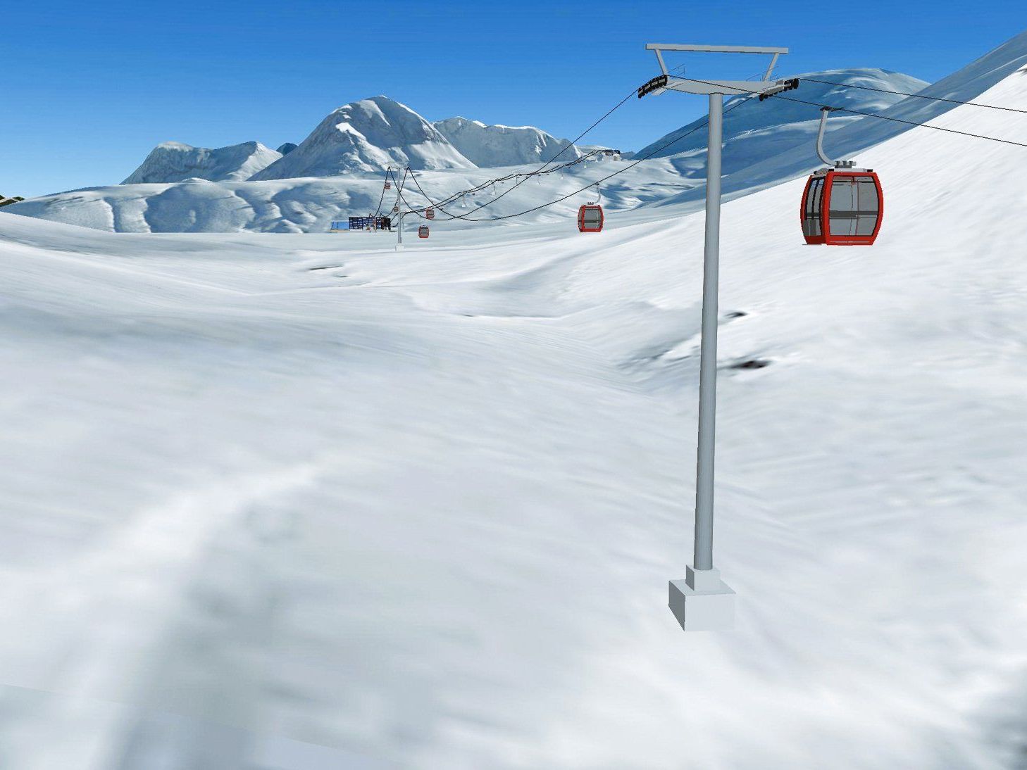 Zusammenschluss der Skigebiete Lech Zürs und Warth-Schröcken über das Auenfeld. Zusammenschluss der Skigebiete Lech Zürs und Warth-Schröcken über das Auenfeld.