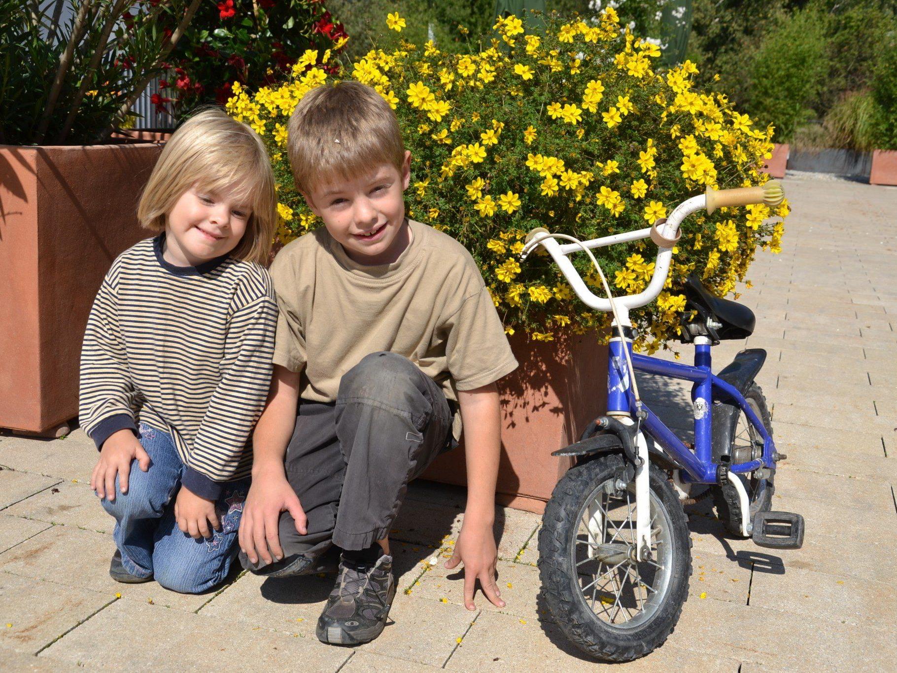 Auch Ines & Lukas aus Koblach waren am Samstag mit dem Fahrrad unterwegs...