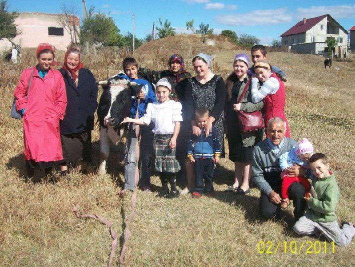Die Familie Dobrojan erhielt Ziegen