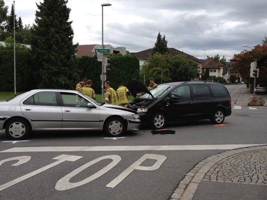Verletzte bei Unfall in Lustenau.