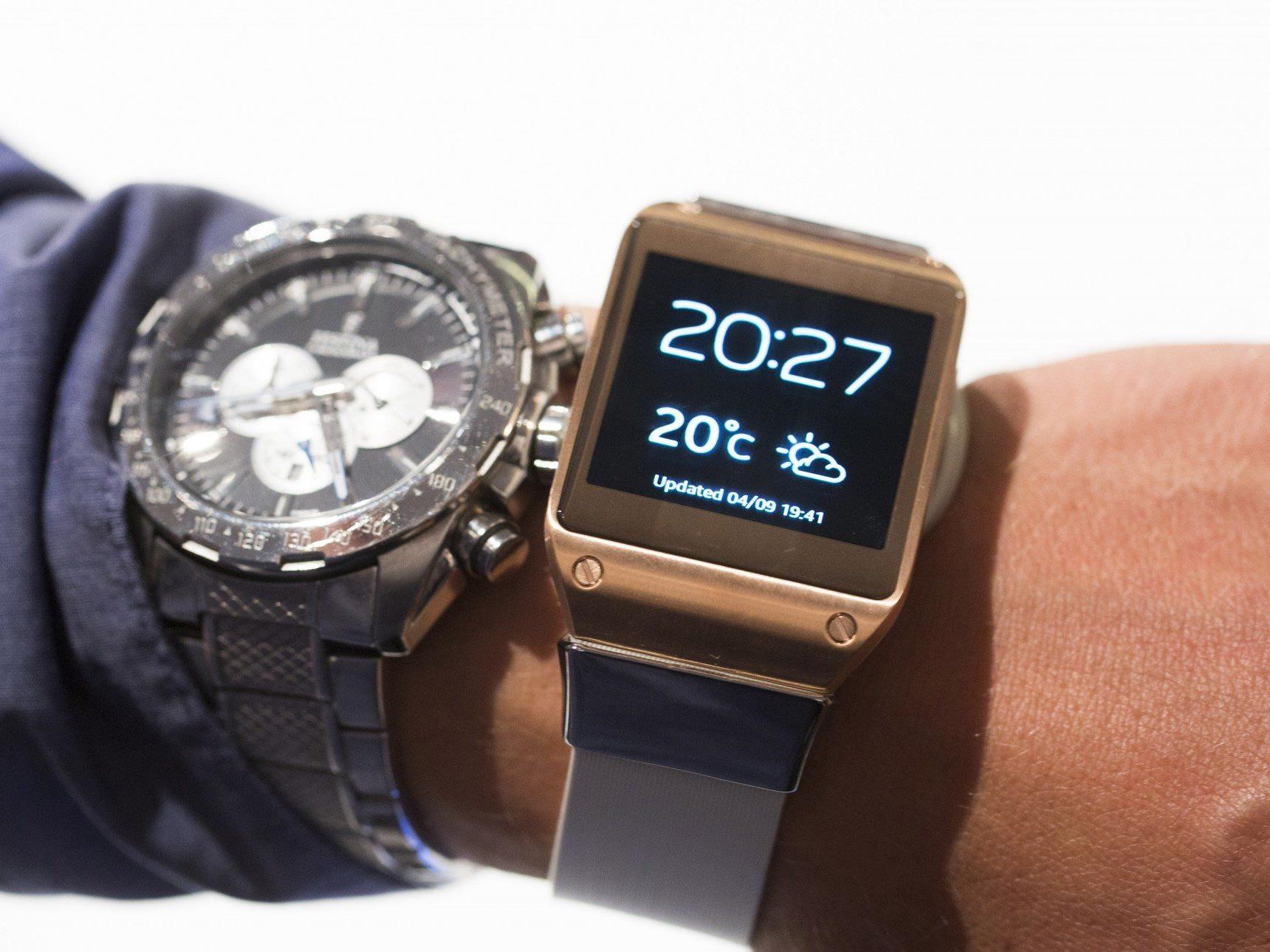 Elektronikriese Samsung präsentierte in Berlin seine erste Smartwatch, die Galaxy Gear.