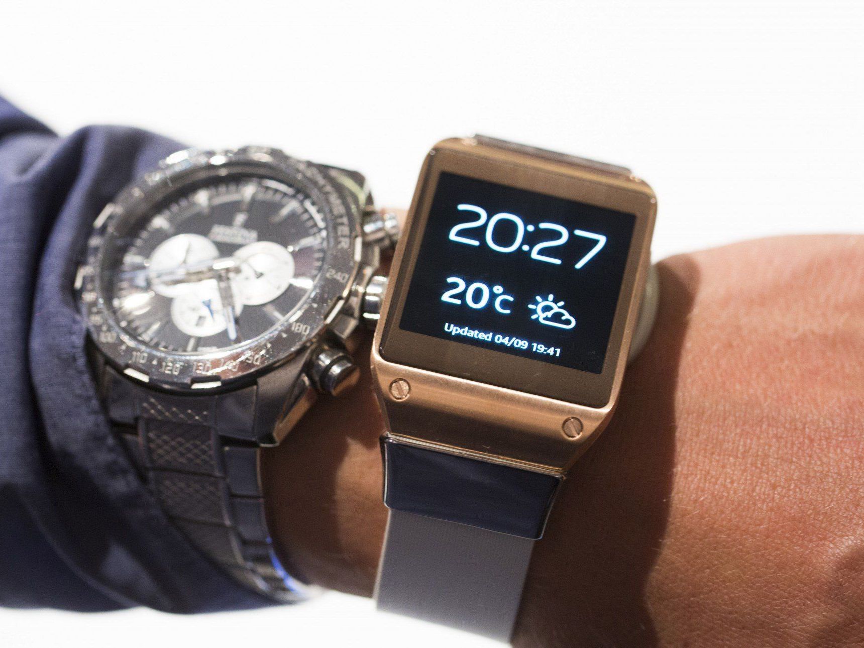 Elektronikriese Samsung präsentierte in Berlin seine erste Smartwatch, die Galaxy Gear. Elektronikriese Samsung präsentierte in Berlin seine erste Smartwatch, die Galaxy Gear.