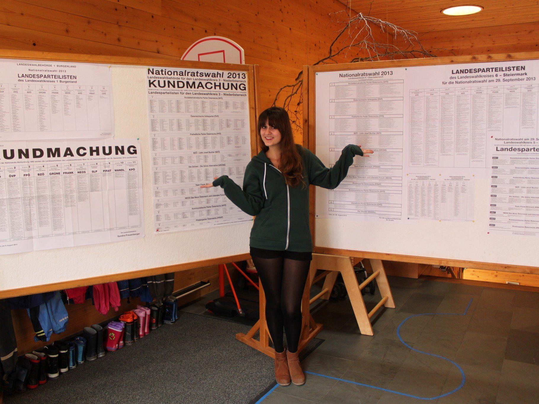 Das Wahllokal beim Kindergarten in Fraxern hatte von 8 bis 12 Uhr geöffnet.