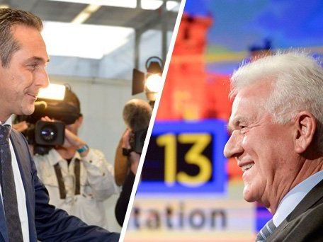 Treffen heute im TV-Duell aufeinander: HC Strache und Frank Stronach. Treffen heute im TV-Duell aufeinander: HC Strache und Frank Stronach.
