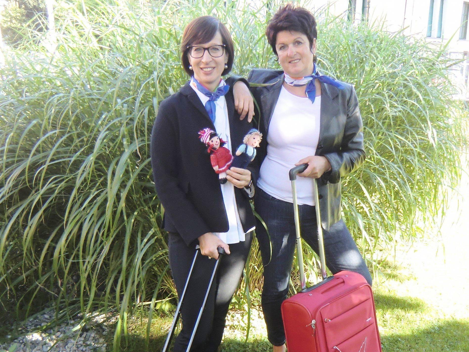 Angelika Riedmann (li) und Heidi Kolhaupt sind als "Sprachbegleiterinnen" in den Götzner Kindergärten unterwegs