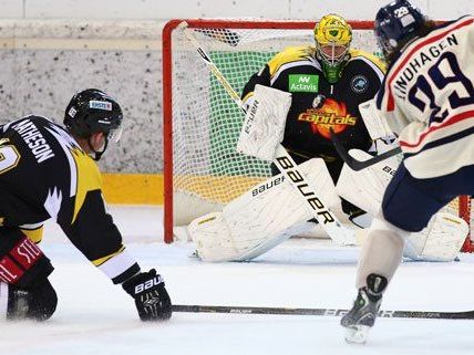 Die Vienna Capitals verabschieden sich von der europäischen Bühne mit fünf Niederlagen und drei Siegen. Die Vienna Capitals verabschieden sich von der europäischen Bühne mit fünf Niederlagen und drei Siegen.