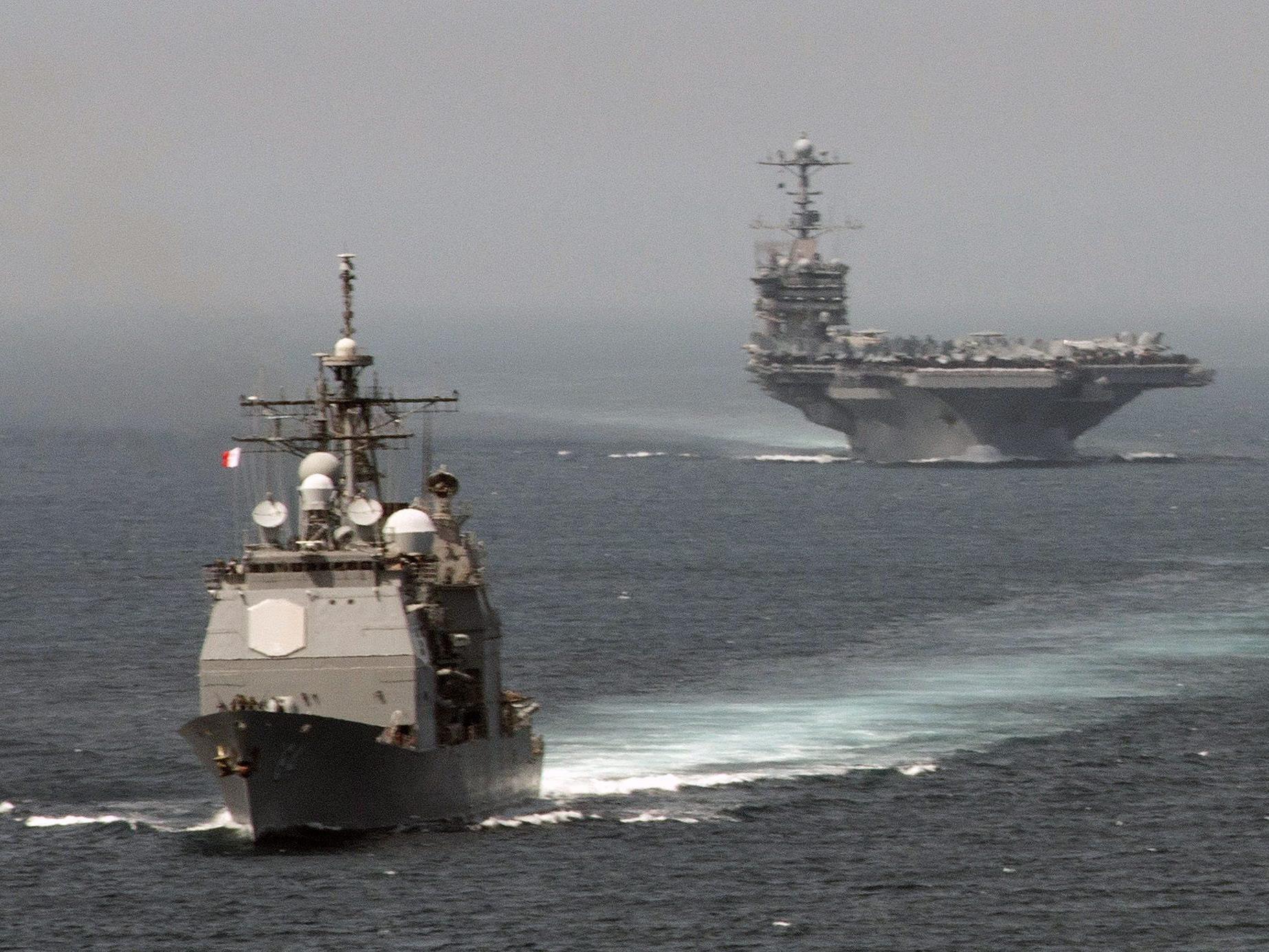 US-Schiffe kreuzen im Mittelmeer, aber ob von ihnen wirklich Raketen abgefeuert wurden, ist noch offen.