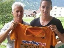 Georg Margreitter mit FC  Schruns Nachwuchsleiter Rudi Summer Georg Margreitter mit FC  Schruns Nachwuchsleiter Rudi Summer