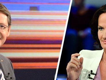 Josef Bucher gegen Eva Glawischnig im ORF-TV-Duell bei Ingrid Thurnher. Josef Bucher gegen Eva Glawischnig im ORF-TV-Duell bei Ingrid Thurnher.
