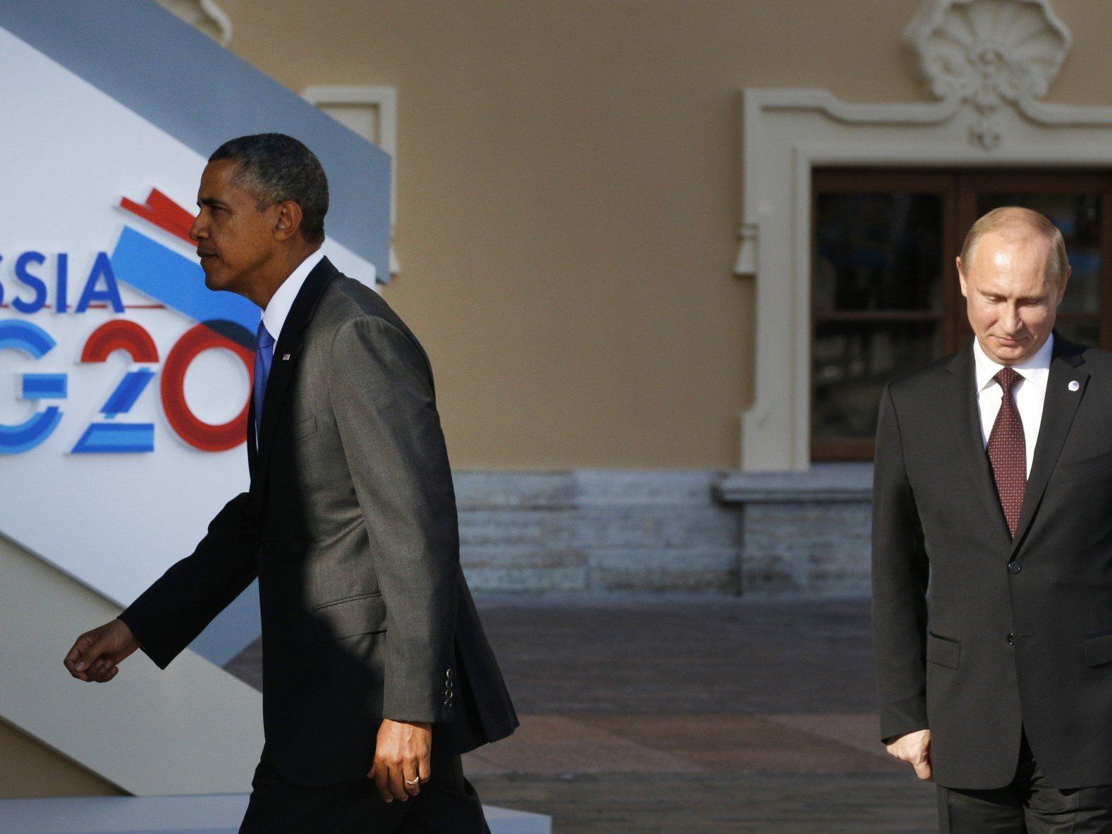 Obama und Putin: Die beiden mächtigsten Männer der Welt beim G-20-Gipfel. Obama und Putin: Die beiden mächtigsten Männer der Welt beim G-20-Gipfel.