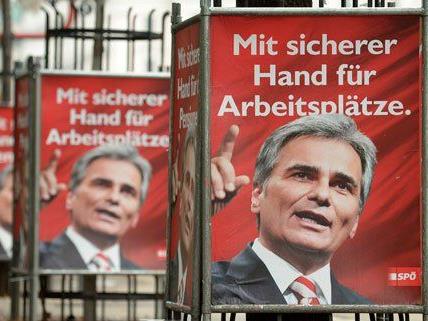 Es gibt Wirbel um die Finanzierung der SPÖ-Wahlplakate.