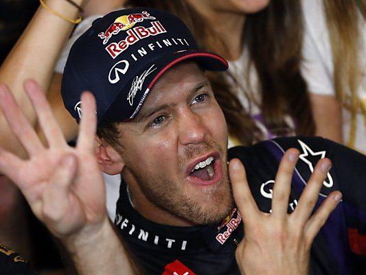 Vettel feierte mit seinem Team