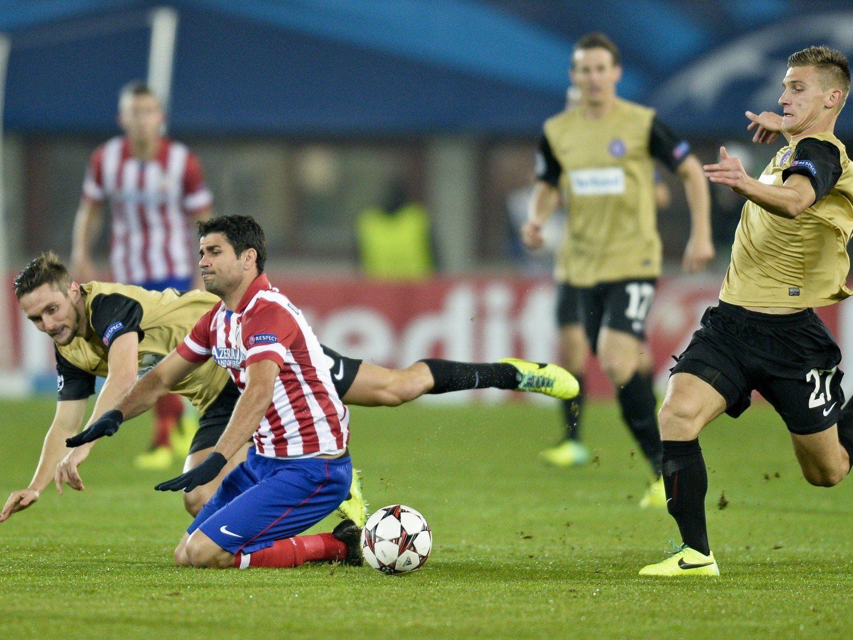 Austria Wien musste sich in der Champions League gegen Atletico Madrid mit 0:3 geschlagen geben. Austria Wien musste sich in der Champions League gegen Atletico Madrid mit 0:3 geschlagen geben.
