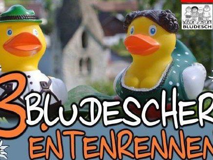 Am 13. Oktober findet in Bludesch das 3. Bludescher Entenrennen zu Gunsten von “Netz für Kinder” statt. Am 13. Oktober findet in Bludesch das 3. Bludescher Entenrennen zu Gunsten von “Netz für Kinder” statt.