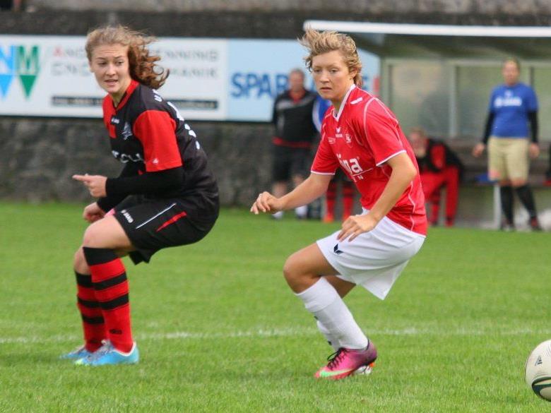 Rankweil-Stürmerin Carina Gasparini erzielte beim 11:0 Schützenfest in Schlins fünf Tore.
