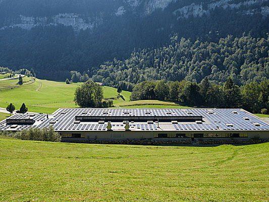 Die größte Photovoltaikanlage im Bregenzerwald.