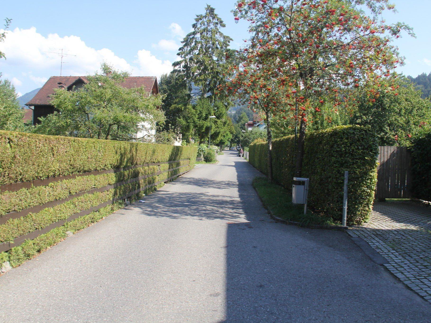 VOL.AT stellt die Straßen in Vorarlberg in einer großen Serie vor.  Im Bild die St.-Fridolin-Gasse.