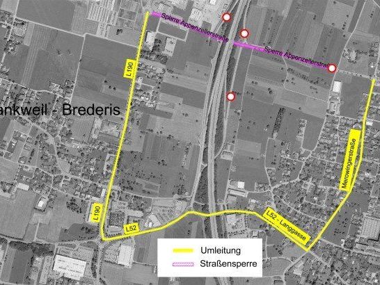 Autobahnanschluss in Rankweil gesperrt. Autobahnanschluss in Rankweil gesperrt.