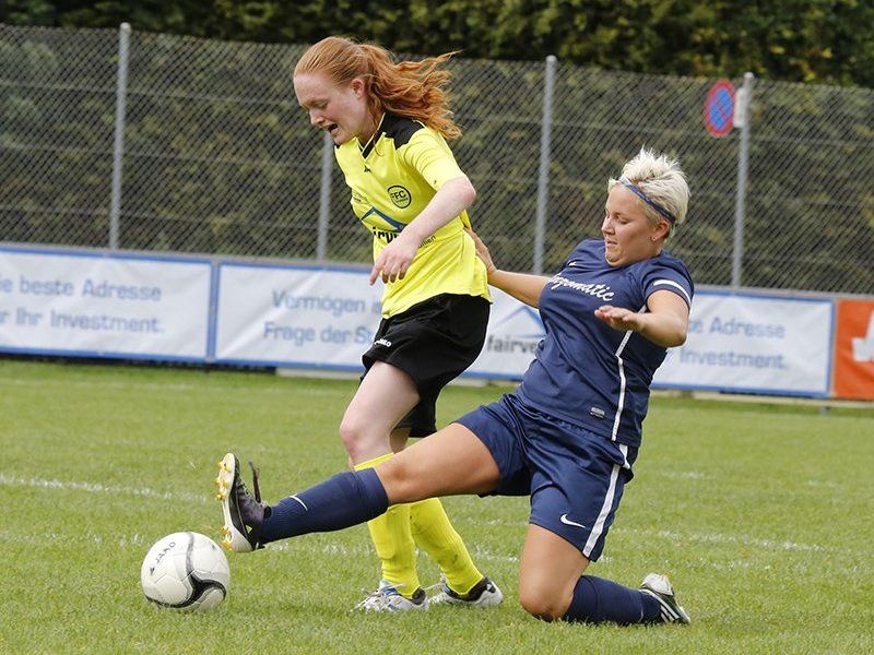 FFC Vorderland Spielerin Hanna Weiss will mit ihren Kolleginnen den Klassenerhalt schaffen.