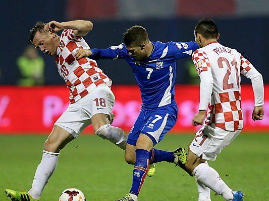 Kroaten besiegten Außenseiter Island 2:0