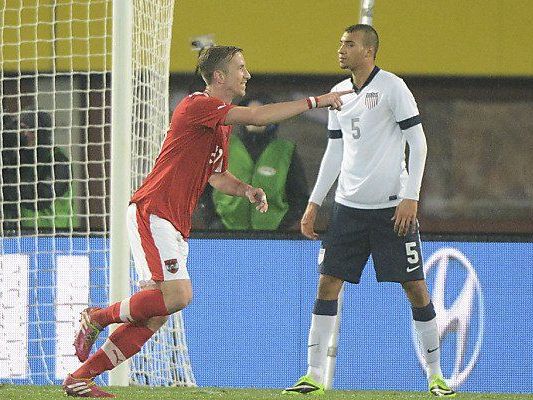 Marc Janko jubelt über das 1:0 Marc Janko jubelt über das 1:0