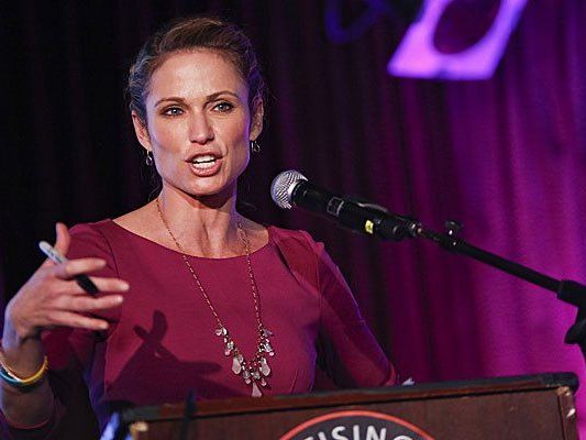 Amy Robach, Moderatorin der US-Fernsehsendung "Good Morning America". Amy Robach, Moderatorin der US-Fernsehsendung "Good Morning America".