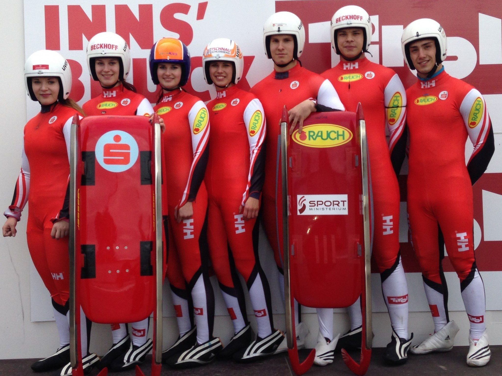Sarah Tomaselli, Katrin, Janika und Melina Heinzelmaier, Thomas Steu, Jonas Müller und Lorenz Koller (v.l.). Sarah Tomaselli, Katrin, Janika und Melina Heinzelmaier, Thomas Steu, Jonas Müller und Lorenz Koller (v.l.).