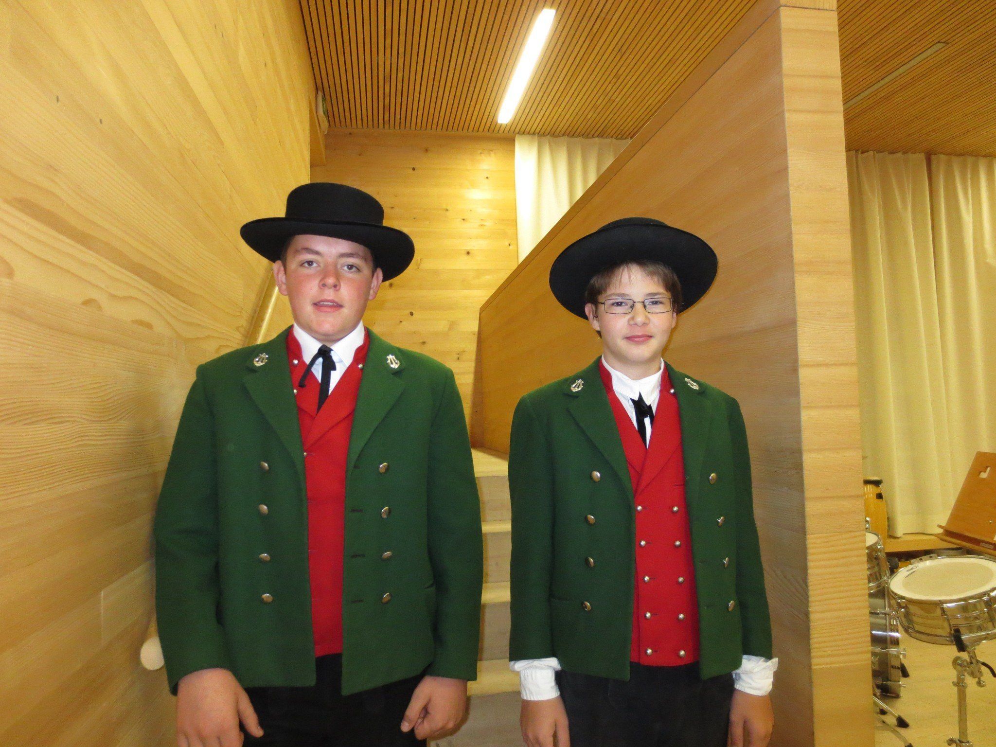 Philipp Vögel und Simon Schwärzler bestreiten ihr erstes Konzert. Philipp Vögel und Simon Schwärzler bestreiten ihr erstes Konzert.