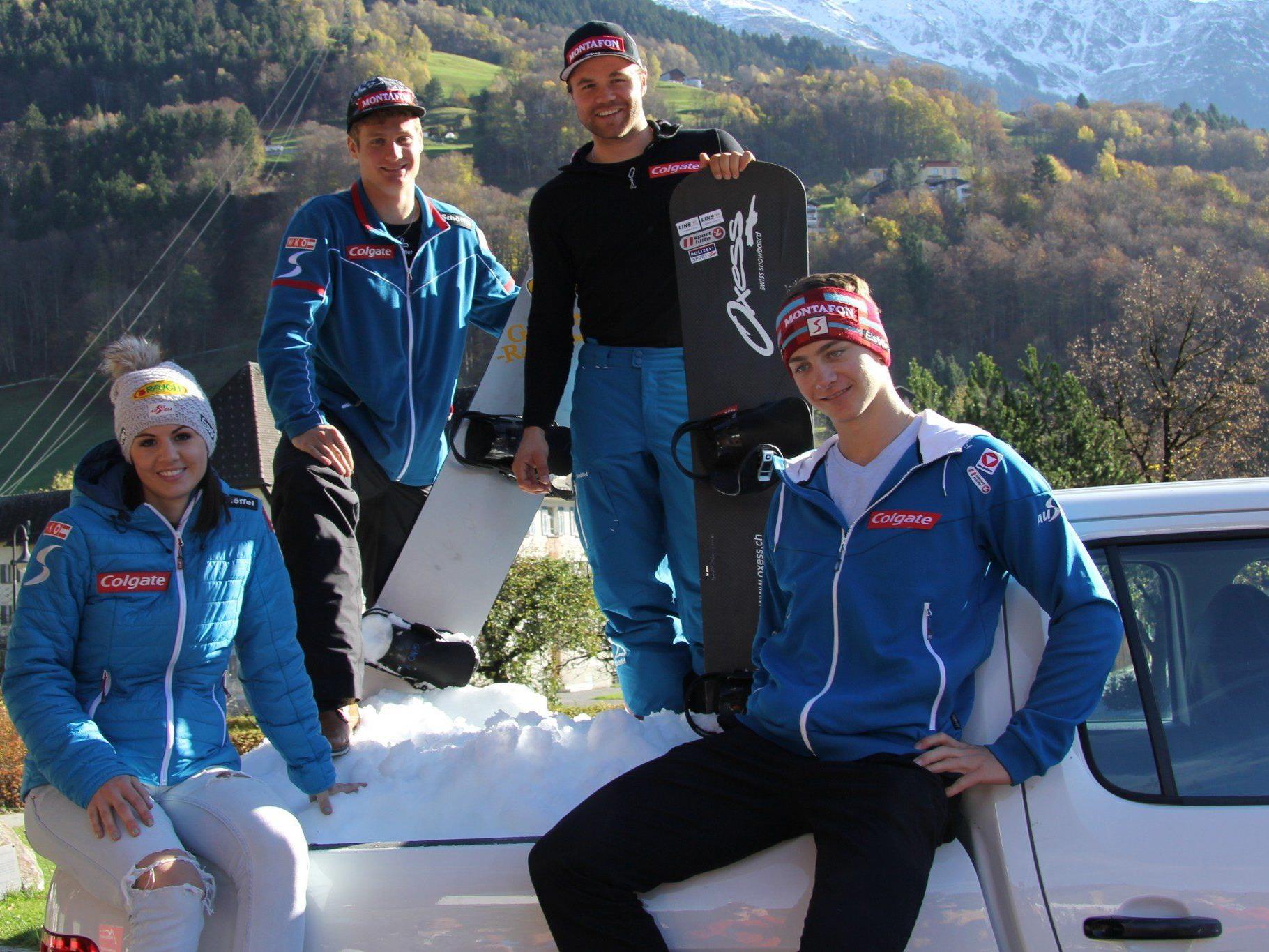 Vorarlbergs Snowboardelite freut sich auf das Heimspiel beim Weltcup Montafon.