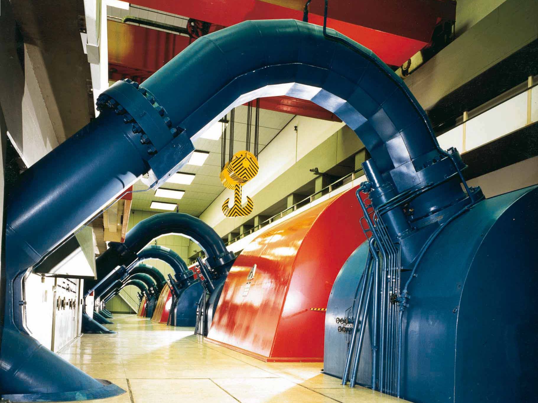 Maschinenhalle Kopswerk. Maschinenhalle Kopswerk.