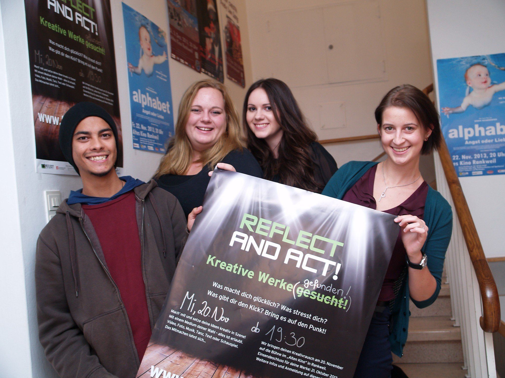 Emmanuel Salzgeber, Michelle Amann, Lisa Pfister und Cathrin Ruppert organisierten die Veranstaltung Emmanuel Salzgeber, Michelle Amann, Lisa Pfister und Cathrin Ruppert organisierten die Veranstaltung