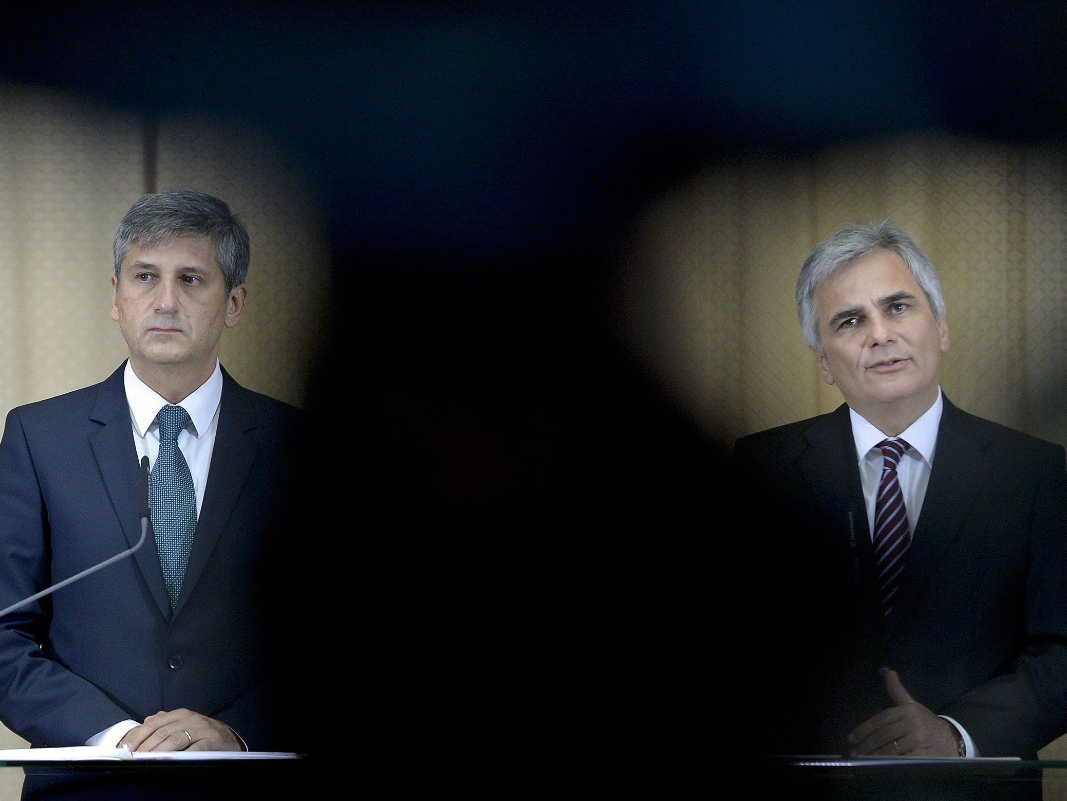 Michael Spindelegger und Werner Faymann. Michael Spindelegger und Werner Faymann.