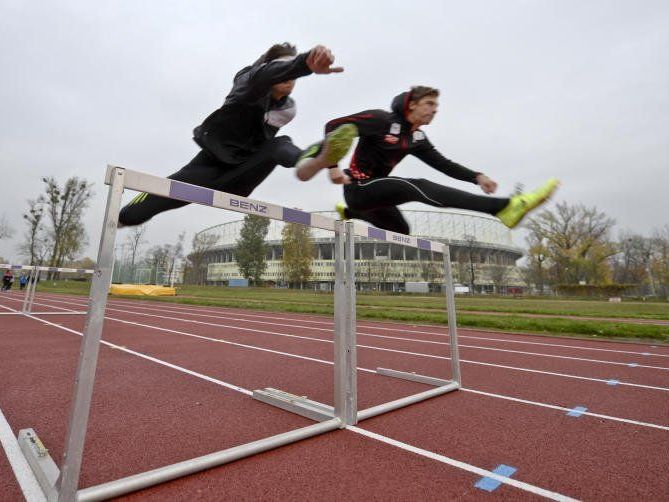 Eröffnung des Wiener Leichtathletikzentrums im Prater. Eröffnung des Wiener Leichtathletikzentrums im Prater.