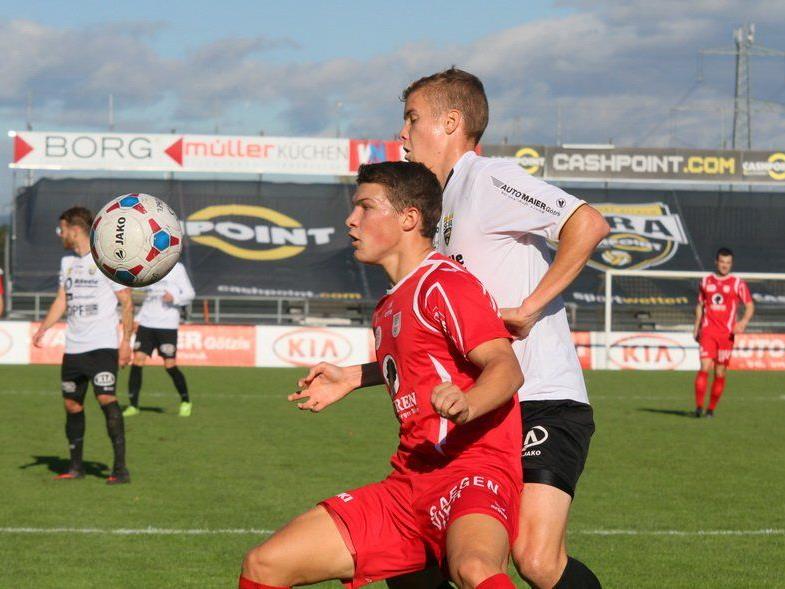 Christoph Domig erzielte mit einem sehenswerten Direktschuss das 1:0 für Dornbirn.