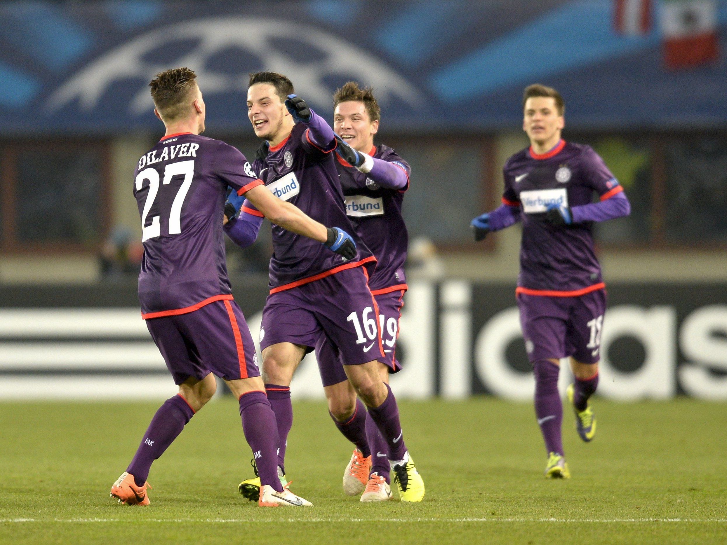 Austria Wien siegte im letzten Champions League-Spiel mit 3:1 über Zenit St. Petersburg. Austria Wien siegte im letzten Champions League-Spiel mit 3:1 über Zenit St. Petersburg.