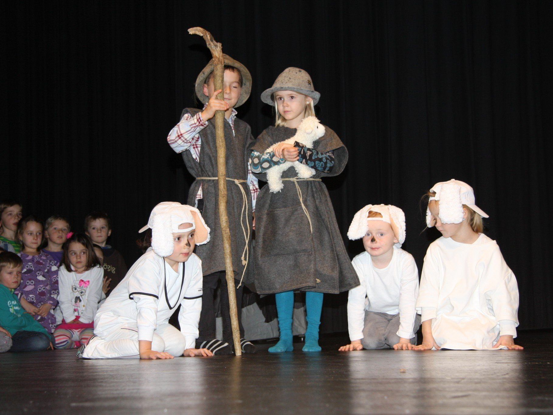 Das Krippenspiel sorgte für viel Applaus Das Krippenspiel sorgte für viel Applaus