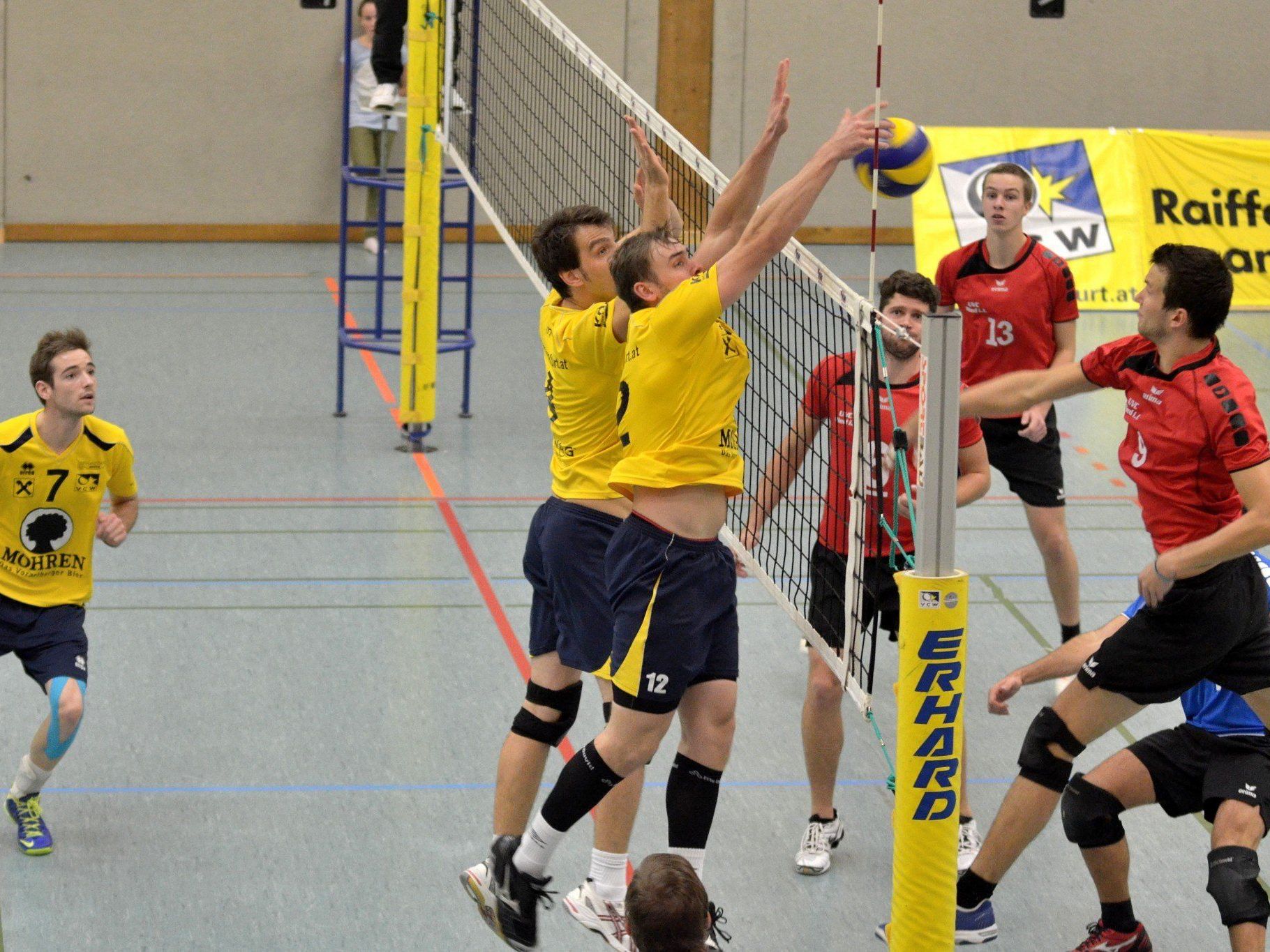 VC Wolfurt hofft im letzten Heimspiel des Grunddurchgang auf einen Punktgewinn. VC Wolfurt hofft im letzten Heimspiel des Grunddurchgang auf einen Punktgewinn.