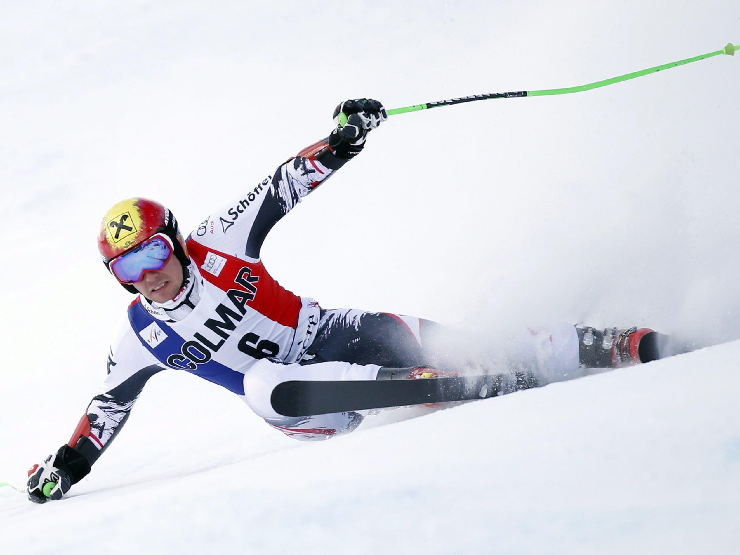 Marcel Hirscher nimmt sich nach seinem fulminanten Sieg im RTL den Slalomhang vor.