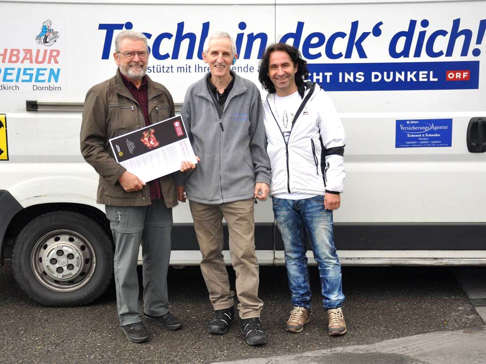 Dieter Reimers und Joe Fritsche (Stunde des Herzens) mit Elmar Stütler (Tischlein deck‘ dich Dieter Reimers und Joe Fritsche (Stunde des Herzens) mit Elmar Stütler (Tischlein deck‘ dich