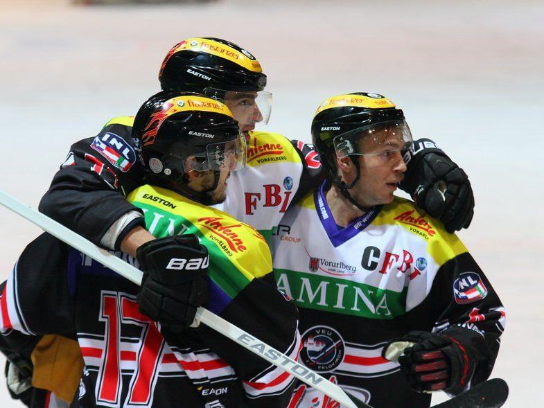 VEU Feldkirch geht erstmals als Spitzenreiter in die beiden Heimspiele gegen Jesenice und Kranj.
