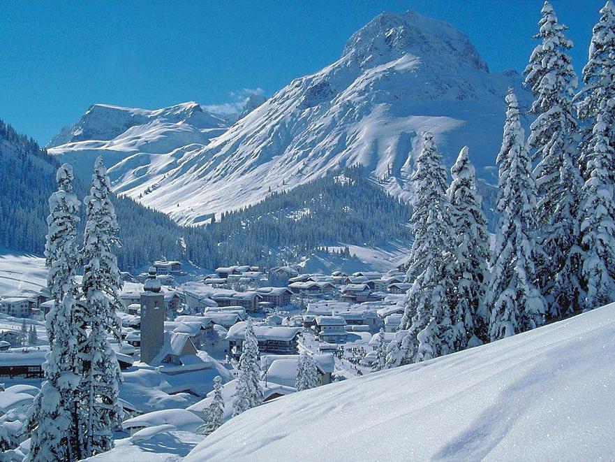 Echtes Winterwunderland: Lech in Vorarlberg. Echtes Winterwunderland: Lech in Vorarlberg.