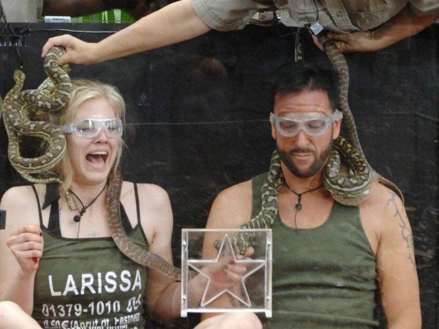 Larissa Marolt und MIchael Wender bestritten die erste Dshcungelprüfung im Dschungelcamp 2014. Larissa Marolt und MIchael Wender bestritten die erste Dshcungelprüfung im Dschungelcamp 2014.